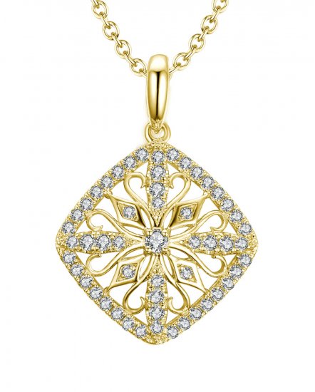 RHOMBUS STYLE DIAMOND PENDANT (TP1989)