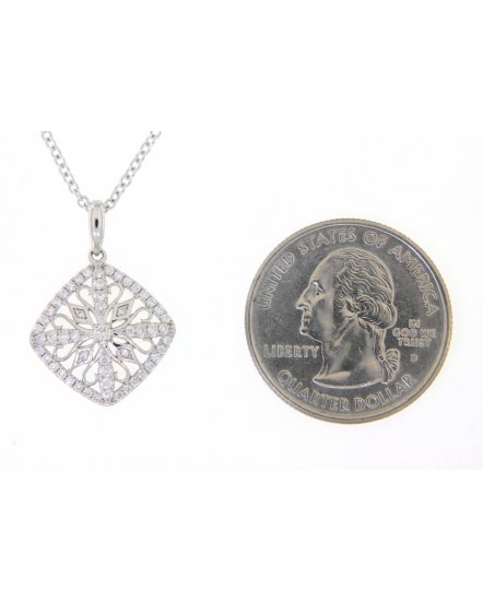 RHOMBUS STYLE DIAMOND PENDANT (TP1989)