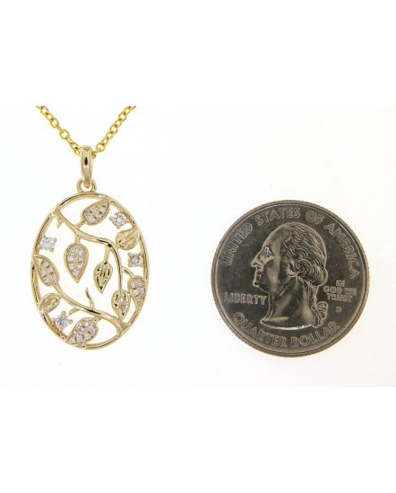 OVAL STYLE DIAMOND PENDANT (TP1997)