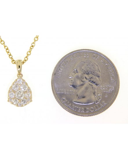 PEAR STYLE DIAMOND PENDANT (TP2002)