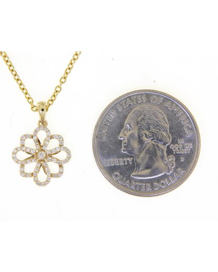 FLORAL STYLE DIAMOND PENDANT (TP2014)