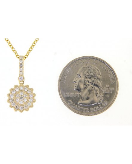 FLORAL STYLE DIAMOND PENDANT (TP2016)