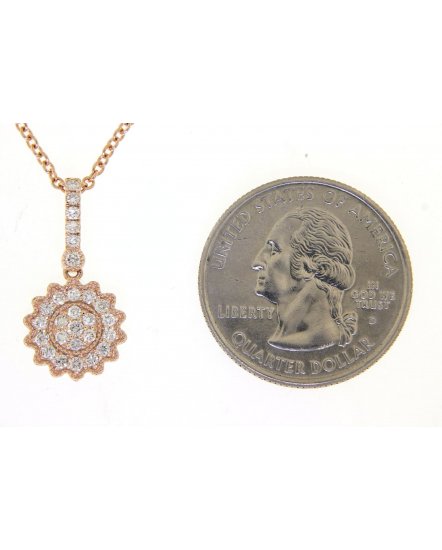 FLORAL STYLE DIAMOND PENDANT (TP2016)