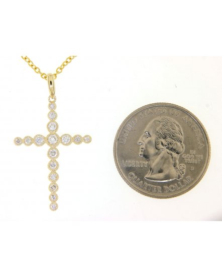 CROSS DIAMOND PENDANT (TP2028)