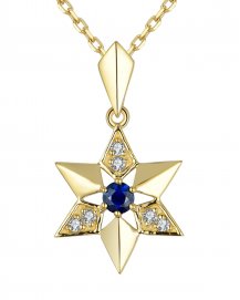 STAR SAPPHIRE DIAMOND PENDANT (TP2032)