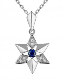 STAR SAPPHIRE DIAMOND PENDANT (TP2032)