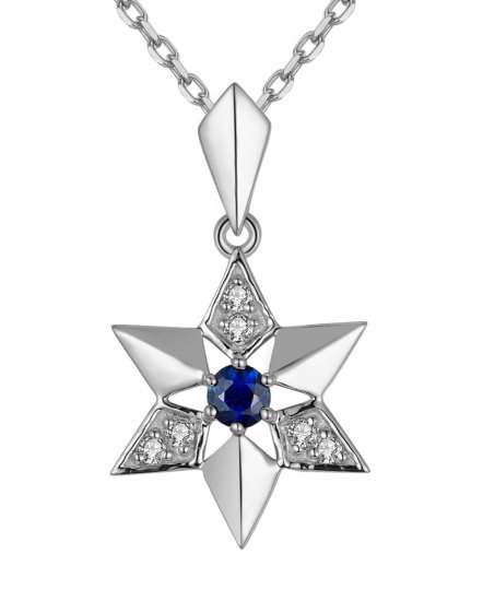 STAR SAPPHIRE DIAMOND PENDANT (TP2032)
