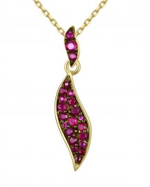 LEAF STYLE DIAMOND PENDANT (TP2040)