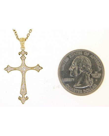 CROSS DIAMOND PENDANT (TP2054)