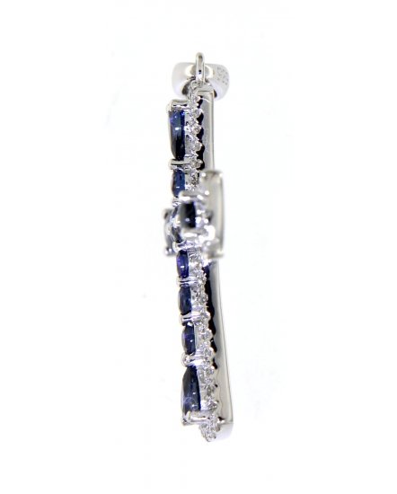 CROSS SAPPHIRE DIAMOND PENDANT (TP2059)
