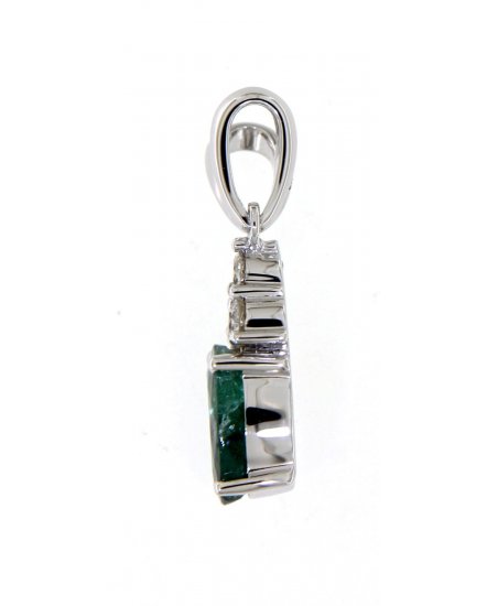 OVAL EMERALD DIAMOND PENDANT (TP2062)