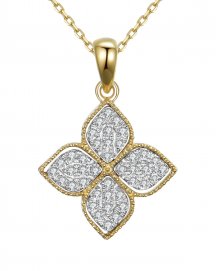 FOUR LEAF STYLE DIAMOND PENDANT (TP2068)