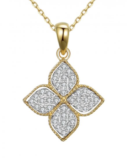 FOUR LEAF STYLE DIAMOND PENDANT (TP2068)