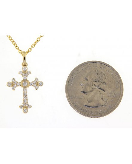 CROSS DIAMOND PENDANT (TP2075)