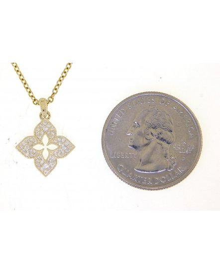 FOUR LEAF STYLE DIAMOND PENDANT (TP2104)