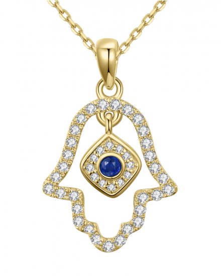 HAMZA SAPPHIRE DIAMOND PENDANT (TP2109)