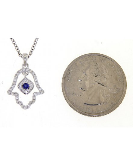 HAMZA SAPPHIRE DIAMOND PENDANT (TP2109)