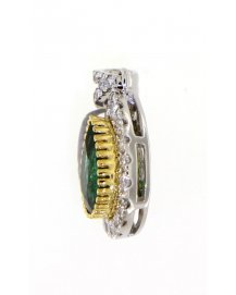 PEAR EMERALD DIAMOND PENDANT (TP2110)