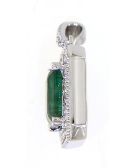 EMERALD CUT DIAMOND PENDANT (TP2118)