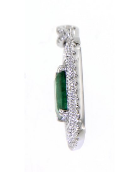 EMERALD CUT DIAMOND PENDANT (TP2120)