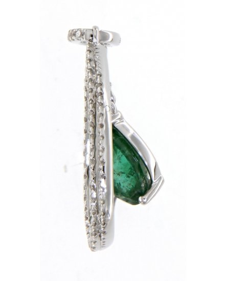 PEAR EMERALD DIAMOND PENDANT (TP2123)