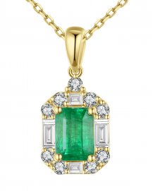 EMERALD CUT DIAMOND PENDANT (TP2124)