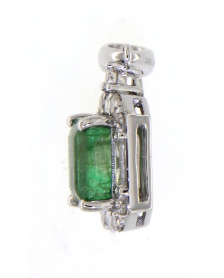 EMERALD CUT DIAMOND PENDANT (TP2124)