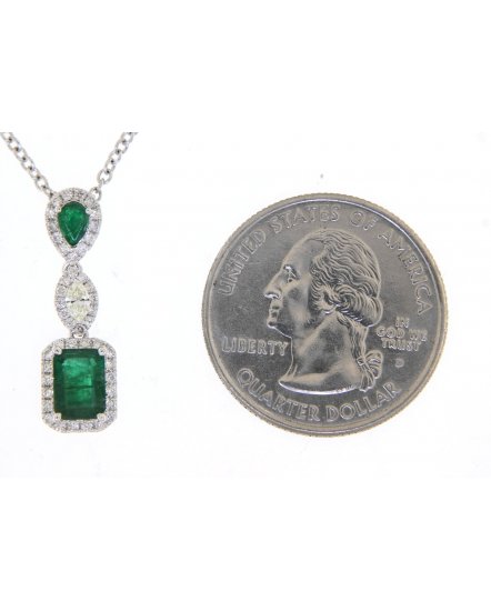 EMERALD CUT DIAMOND PENDANT (TP2125)
