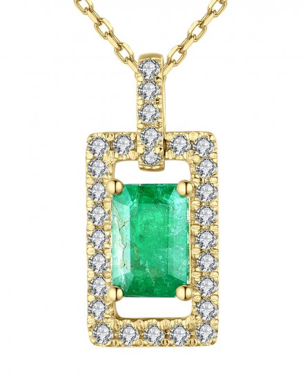 EMERALD CUT DIAMOND PENDANT (TP2126)