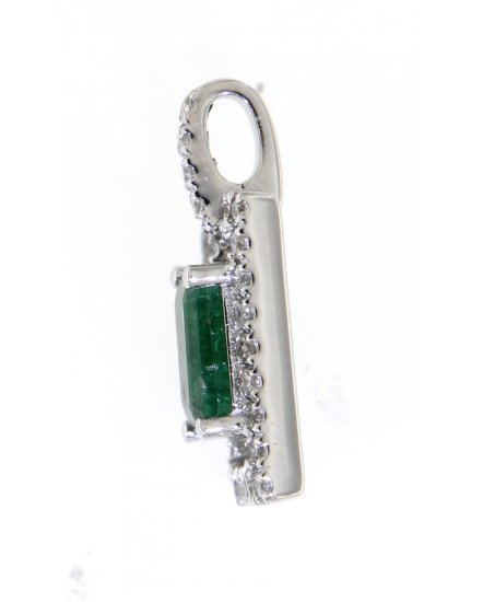 EMERALD CUT DIAMOND PENDANT (TP2126)