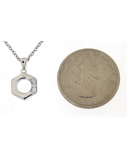 HEXAGON STYLE DIAMOND PENDANT (TP2128)
