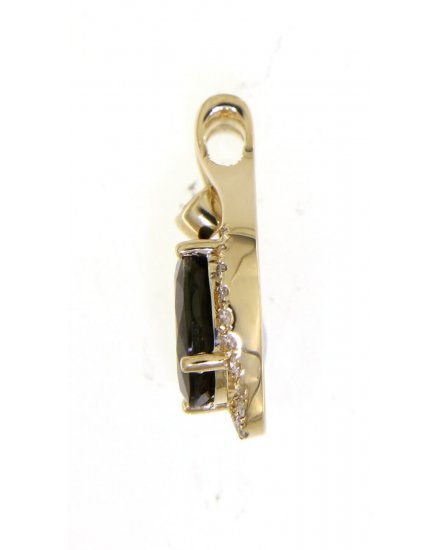 OVAL SAPPHIRE DIAMOND PENDANT (TP2142)