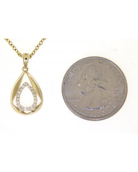 PEAR STYLE DIAMOND PENDANT (TP2144)