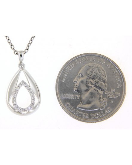 PEAR STYLE DIAMOND PENDANT (TP2144)