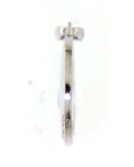 CRESCENT MOON DISC DIAMOND PENDANT (TP2165)