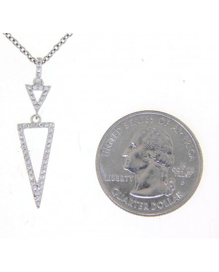 TRIANGLE SHAPE  DIAMOND PENDANT (TP2169)