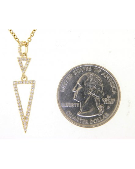TRIANGLE SHAPE  DIAMOND PENDANT (TP2169)