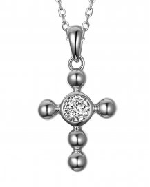CROSS SOLITAIRE DIAMOND PENDANT (TP2177)
