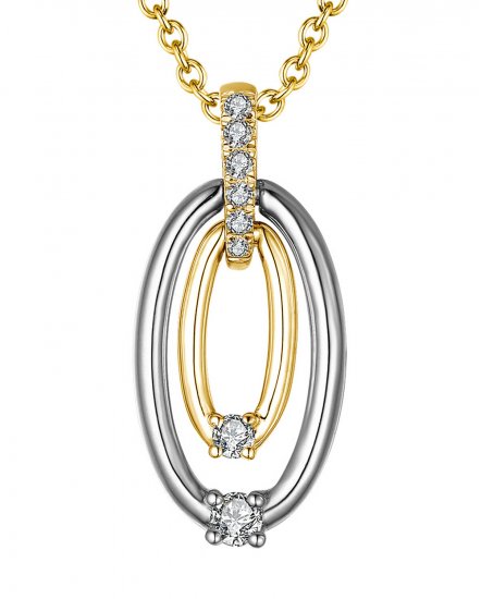OVAL SHAPE DIAMOND PENDANT (TP2192)