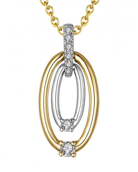 OVAL SHAPE DIAMOND PENDANT (TP2192)