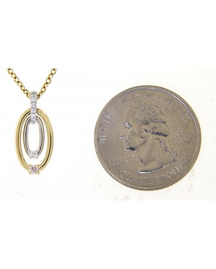 OVAL SHAPE DIAMOND PENDANT (TP2192)