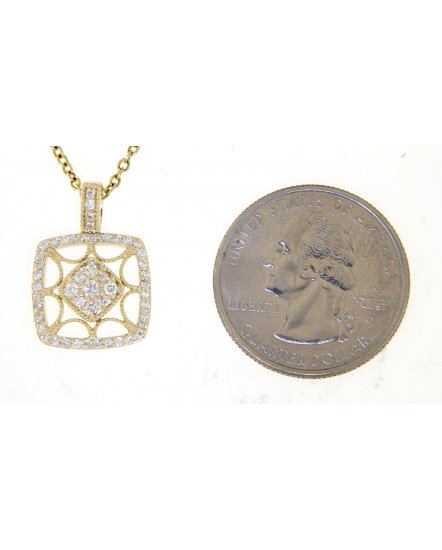 SQUARE SHAPE DIAMOND PENDANT (TP2195)