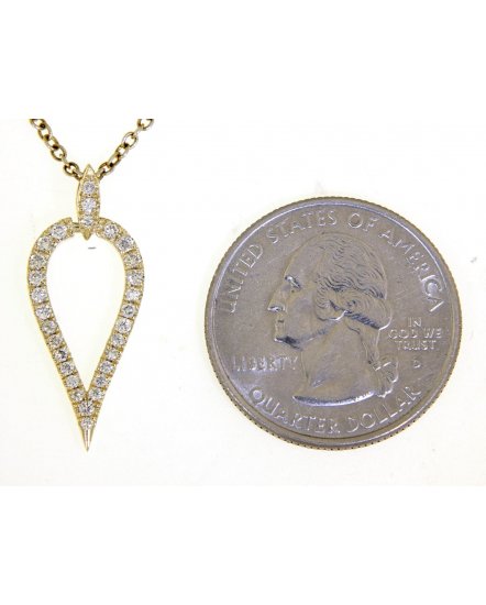 LEAF STYLE DIAMOND PENDANT (TP2200)