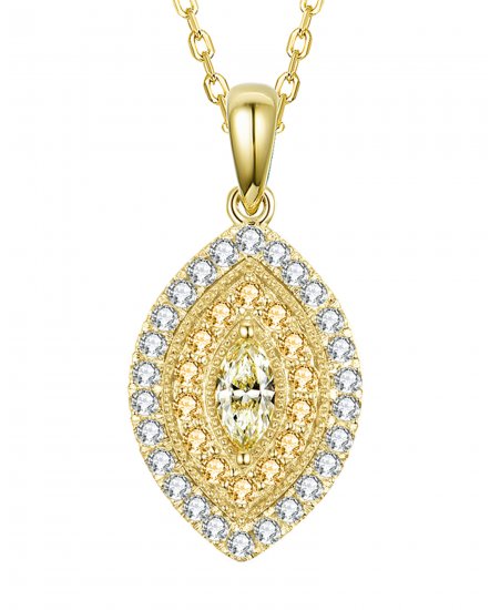 MULTI TONE MARQUISE DIAMOND PENDANT (TP2207)