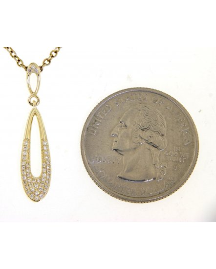 PEAR STYLE DIAMOND PENDANT (TP2209)