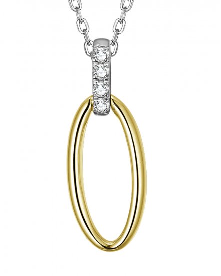 OVAL STYLE DIAMOND PENDANT (TP2213)