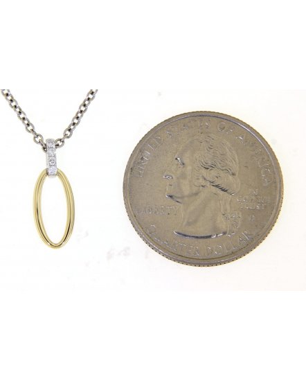 OVAL STYLE DIAMOND PENDANT (TP2213)