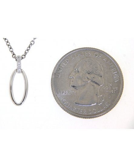 OVAL STYLE DIAMOND PENDANT (TP2213)