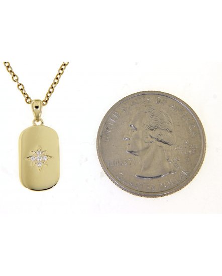 DOG TAG DIAMOND PENDANT (TP2214)