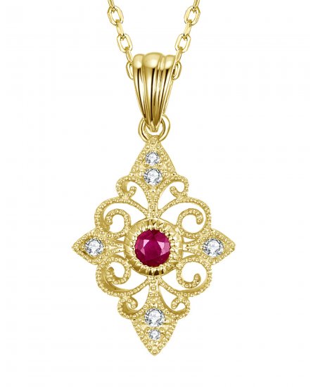 RUBY DIAMOND PENDANT (TP2216)